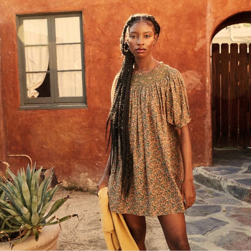 LN DÔEN Odessa Dress in Yellow Laurel Canyon, XS